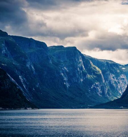 paysage de Norvège et pays d'Erna knutsen