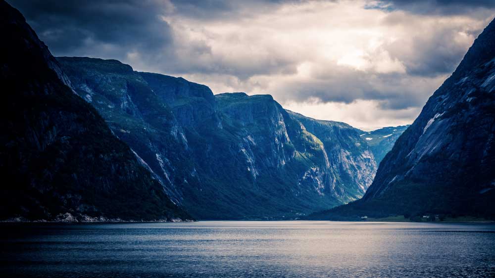 paysage de Norvège et pays d'Erna knutsen